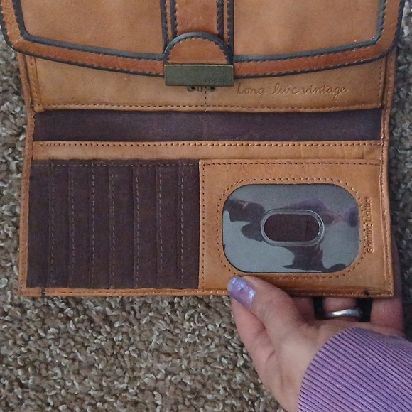 Fossil long live vintage brown leather wallet - Picture 12 of 16